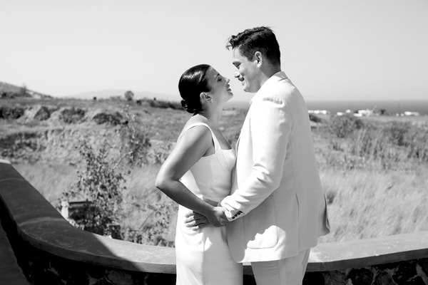 Destination Summer Wedding Beautiful Santorini