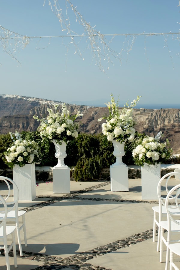 Destination Summer Wedding Beautiful Santorini