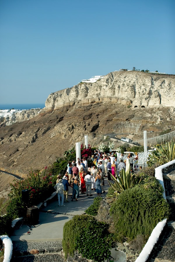 Destination Summer Wedding Beautiful Santorini