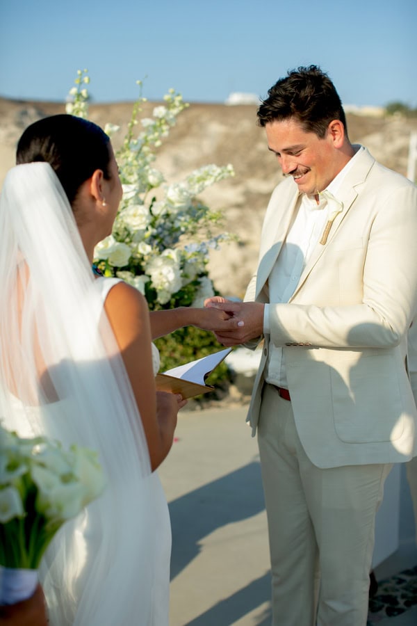 Destination Summer Wedding Beautiful Santorini