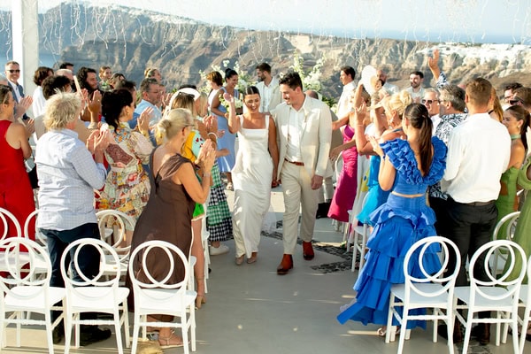 Destination Summer Wedding Beautiful Santorini