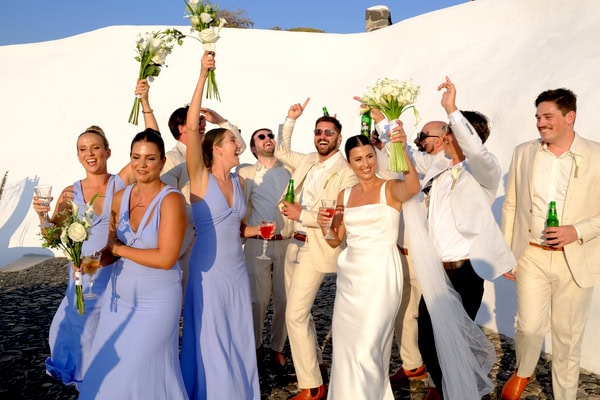 Destination Summer Wedding Beautiful Santorini
