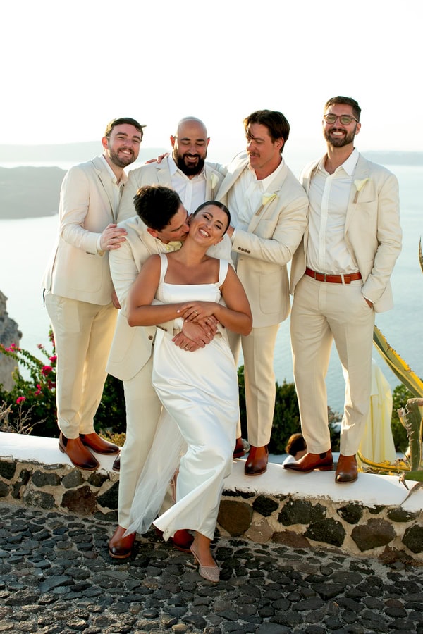 Destination Summer Wedding Beautiful Santorini