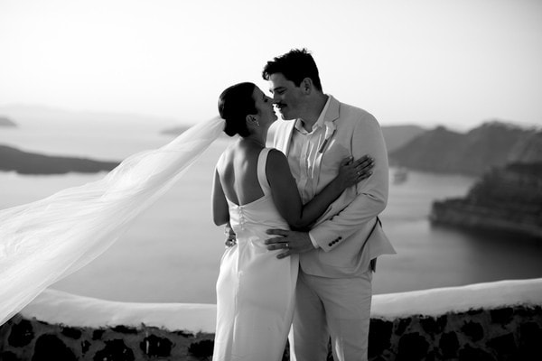Destination Summer Wedding Beautiful Santorini