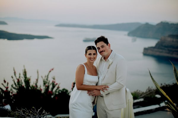 Destination Summer Wedding Beautiful Santorini