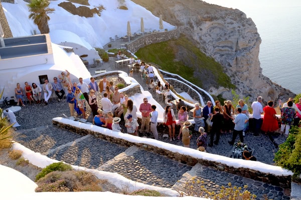 Destination Summer Wedding Beautiful Santorini