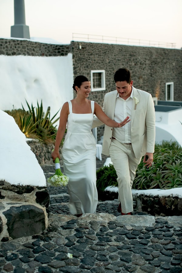 Destination Summer Wedding Beautiful Santorini