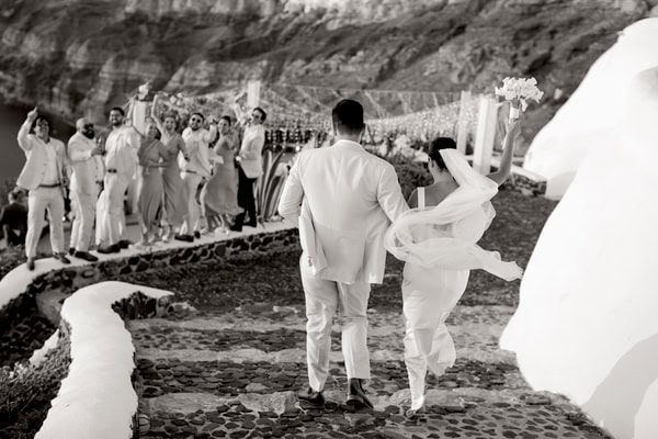 Destination Summer Wedding Beautiful Santorini