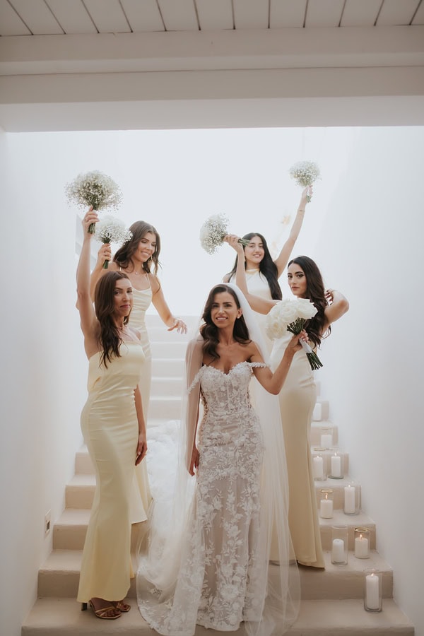 Elegant Spring Wedding White Flowers Stylish Details