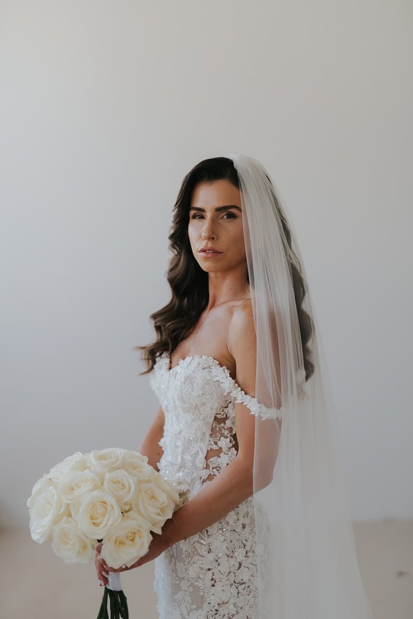 Elegant Spring Wedding White Flowers Stylish Details