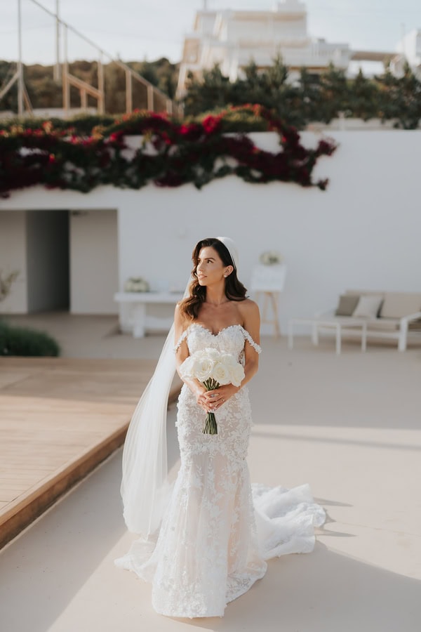 Elegant Spring Wedding White Flowers Stylish Details