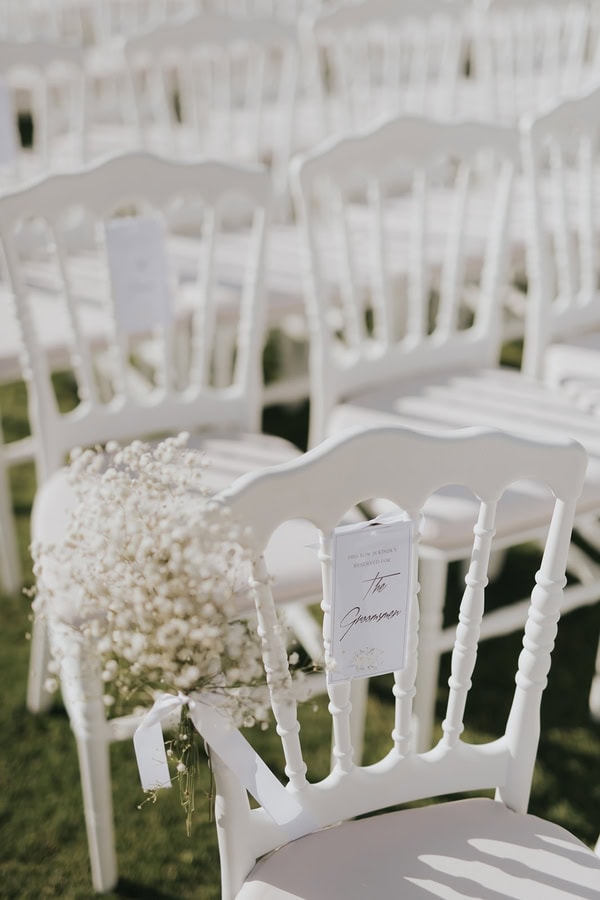 Elegant Spring Wedding White Flowers Stylish Details