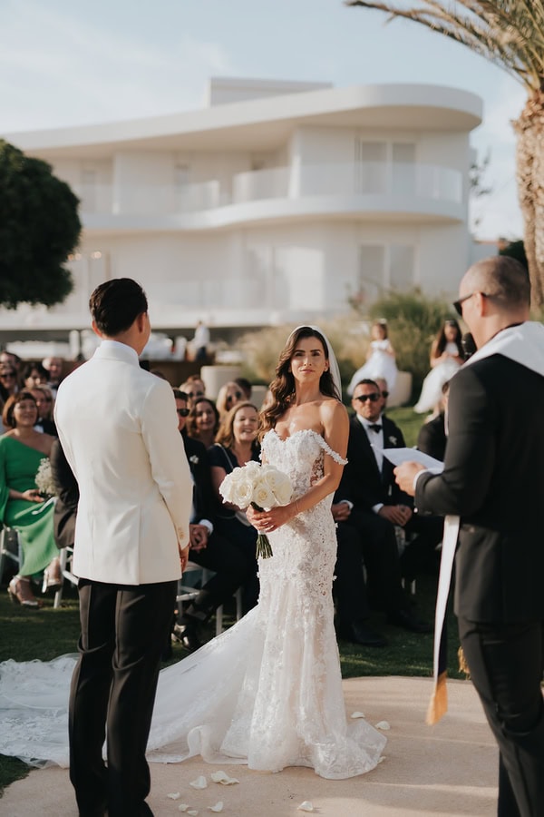 Elegant Spring Wedding White Flowers Stylish Details