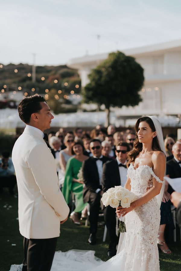 Elegant Spring Wedding White Flowers Stylish Details