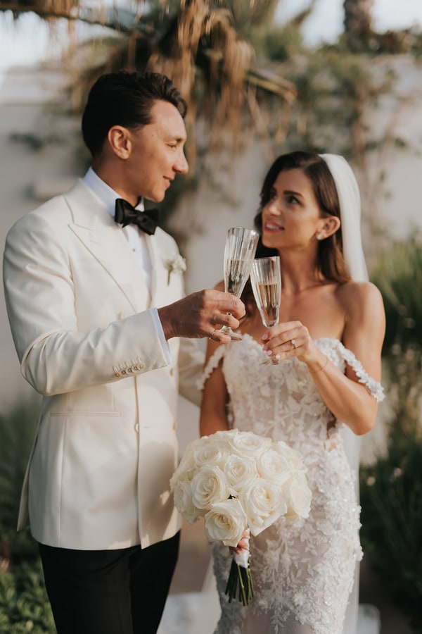 Elegant Spring Wedding White Flowers Stylish Details