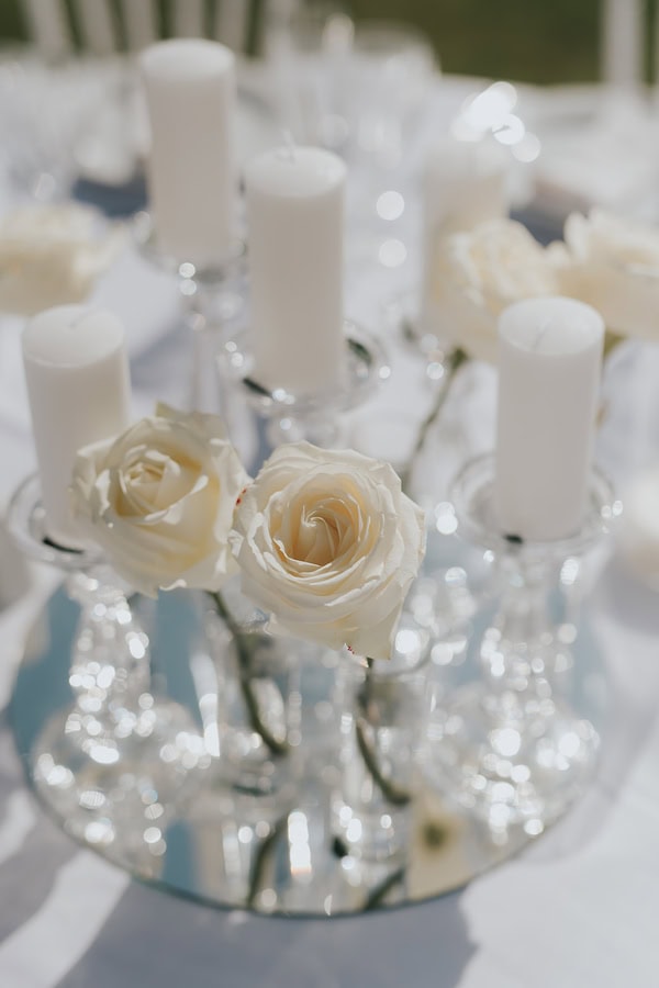 Elegant Spring Wedding White Flowers Stylish Details
