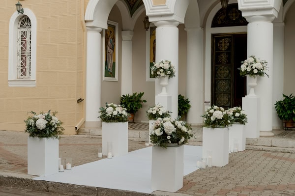 Romantic Fall Wedding White Blush Pink Hues