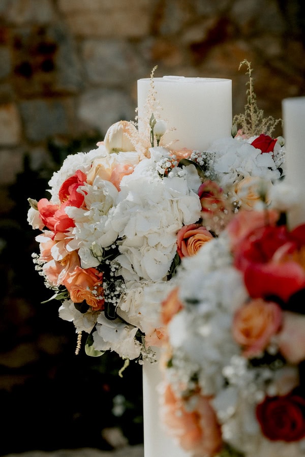 Romantic Summer Wedding Pale Peach Blooms