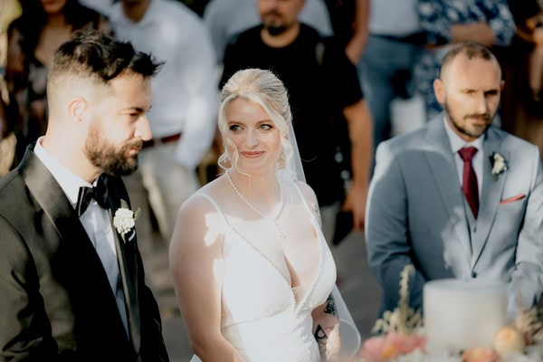 Romantic Summer Wedding Pale Peach Blooms