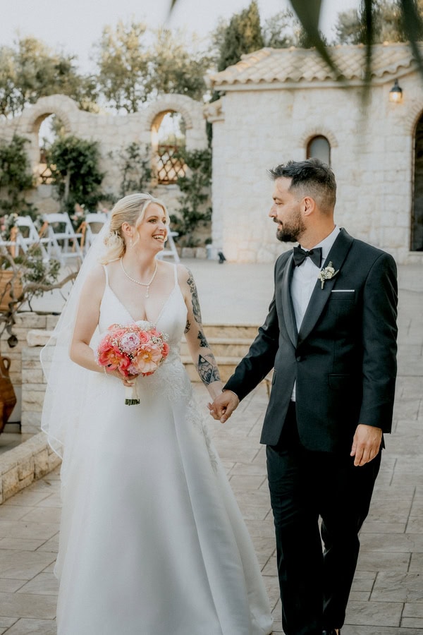 Romantic Summer Wedding Pale Peach Blooms