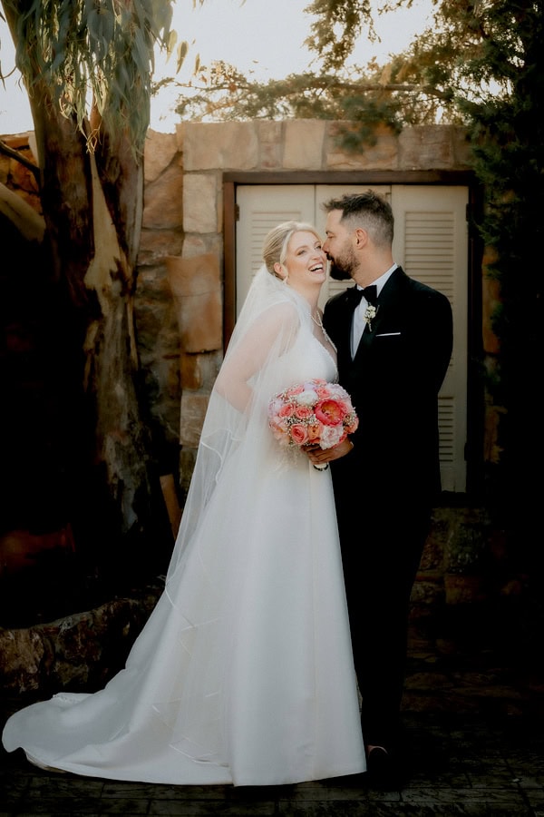 Romantic Summer Wedding Pale Peach Blooms