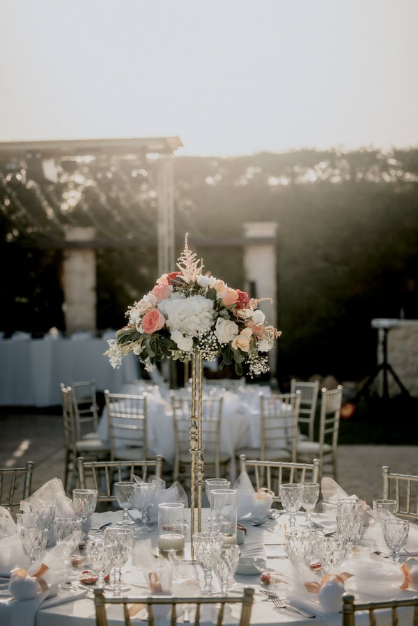 Romantic Summer Wedding Pale Peach Blooms