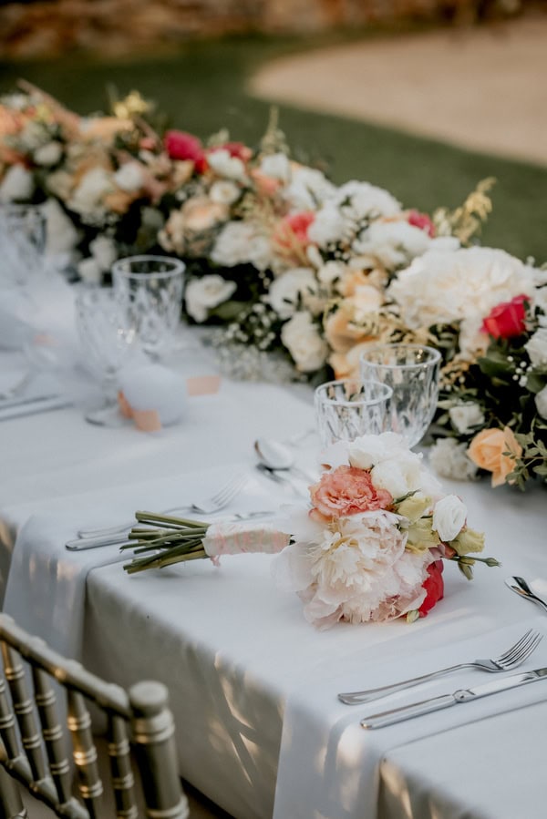Romantic Summer Wedding Pale Peach Blooms