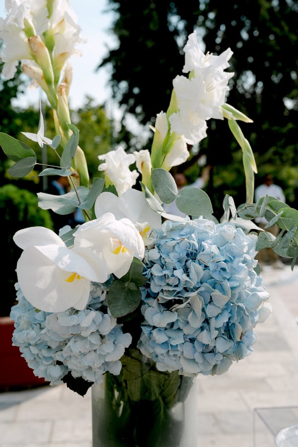 Summer Chic Wedding Baptism Thessaloniki All White Flowers
