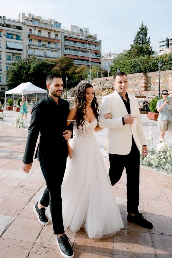 Summer Chic Wedding Baptism Thessaloniki All White Flowers
