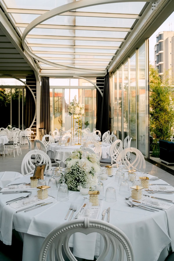 Summer Chic Wedding Baptism Thessaloniki All White Flowers