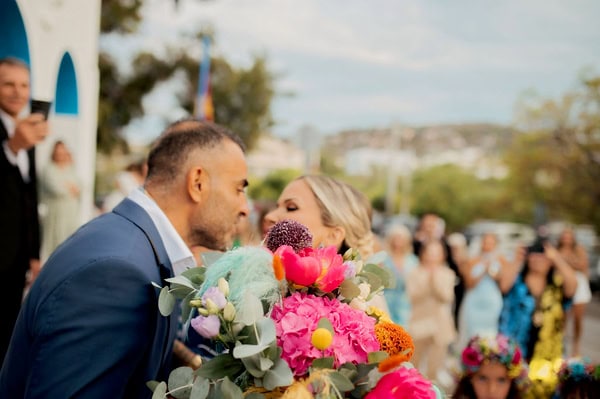 Summer Wedding Baptism Colorful Florals