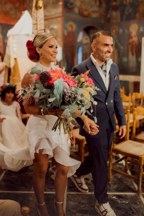 Summer Wedding Baptism Colorful Florals