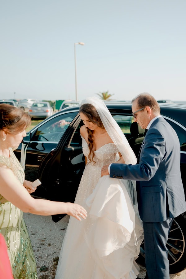 Summer Wedding Peach Hues Kanali Prevezas