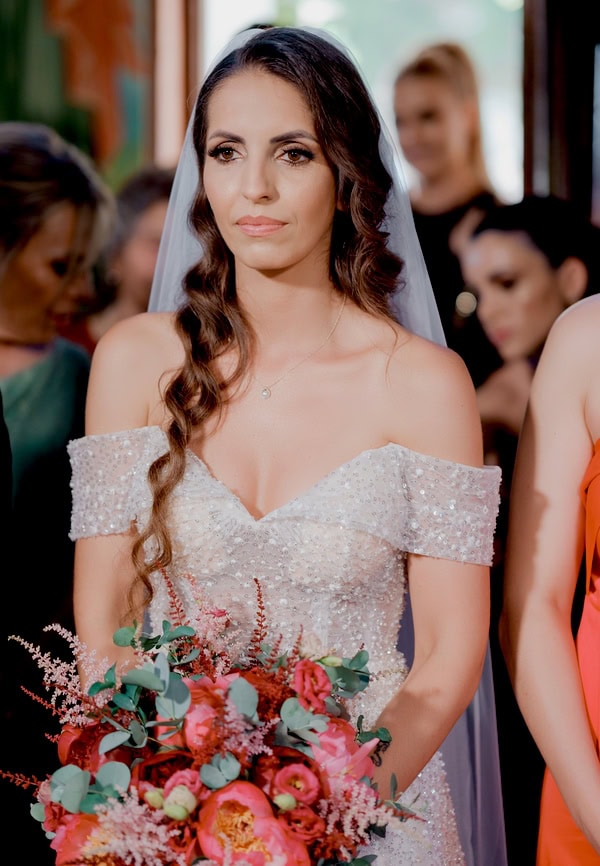 Summer Wedding Peach Hues Kanali Prevezas