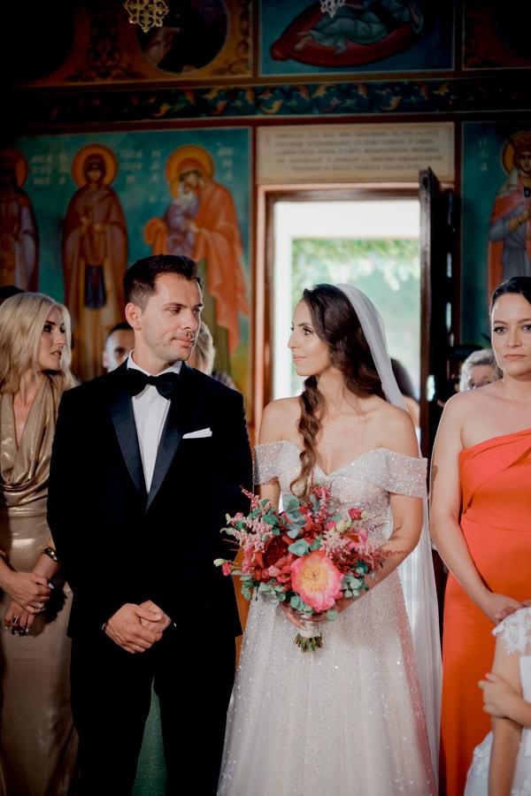 Summer Wedding Peach Hues Kanali Prevezas