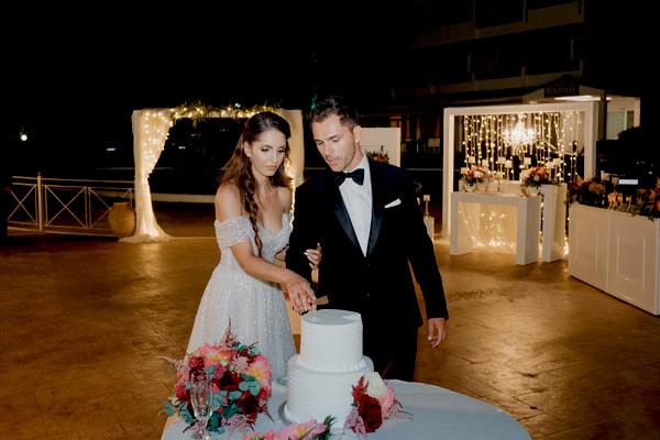 Summer Wedding Peach Hues Kanali Prevezas