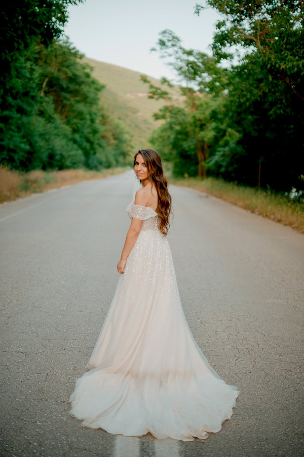 Summer Wedding Peach Hues Kanali Prevezas