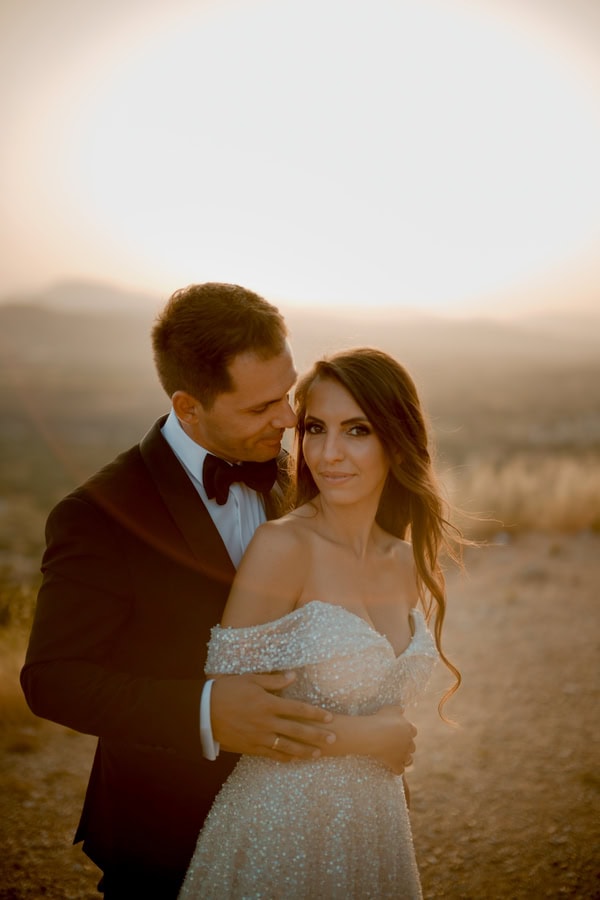 Summer Wedding Peach Hues Kanali Prevezas