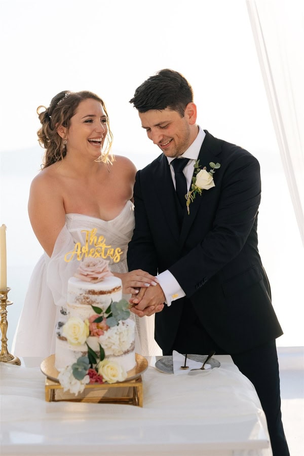 Summer Wedding Santorini Beautiful Blooms