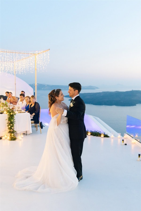 Summer Wedding Santorini Beautiful Blooms