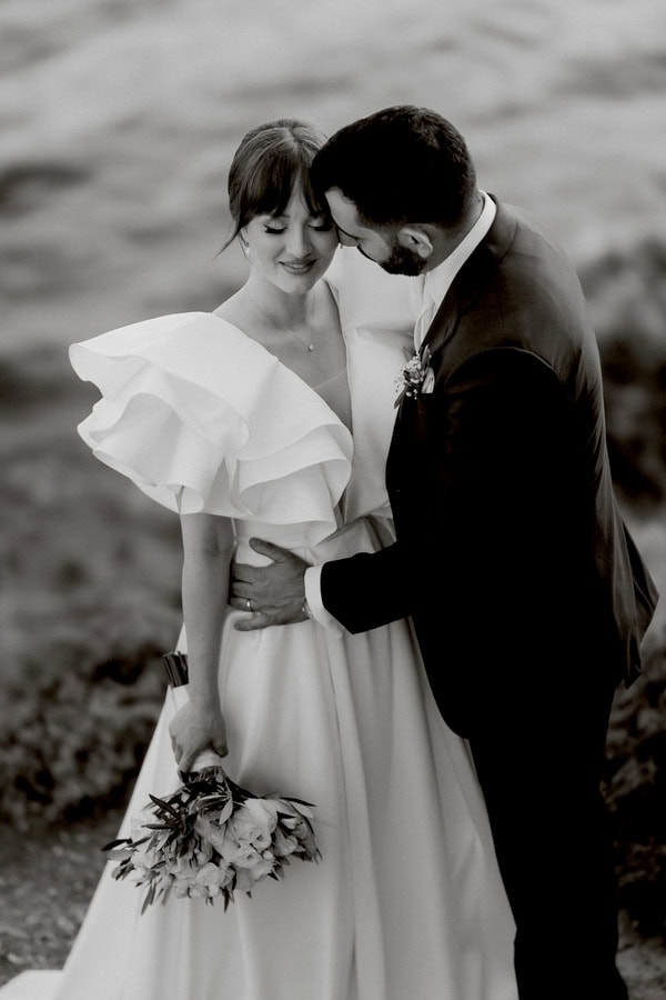 Summer Wedding White Blooms Olives Leaves
