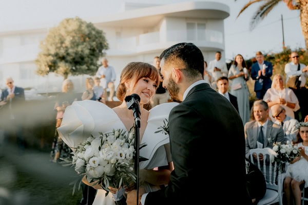 Summer Wedding White Blooms Olives Leaves