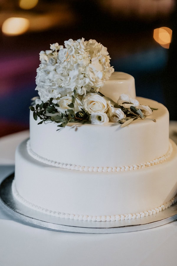 Summer Wedding White Blooms Olives Leaves