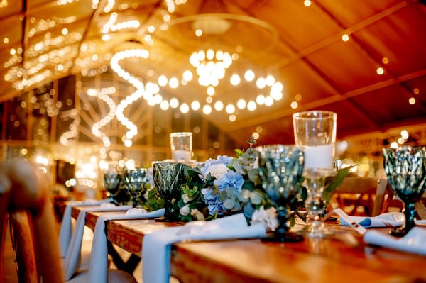 Winter Wedding Nicosia Pale Blue Hydrangeas