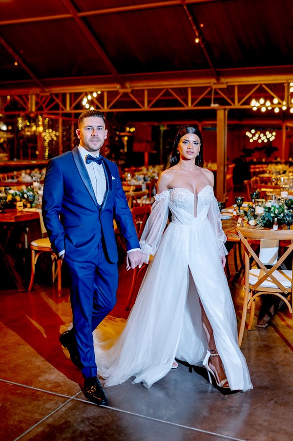 Winter Wedding Nicosia Pale Blue Hydrangeas