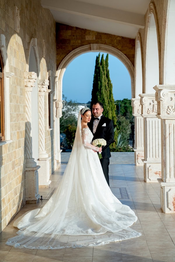 Beautiful Winter Wedding Agia Napa White Roses