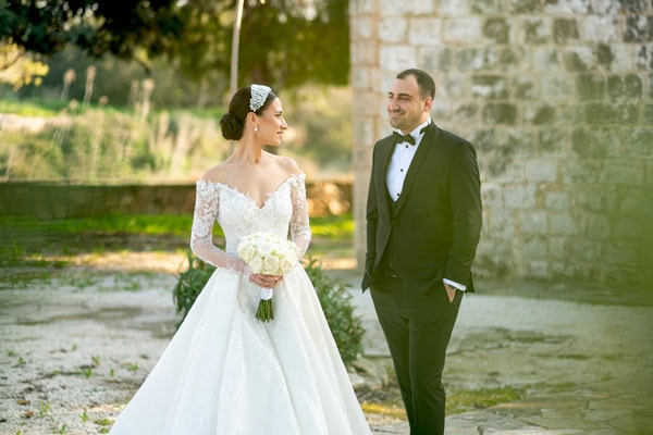 Beautiful Winter Wedding Agia Napa White Roses