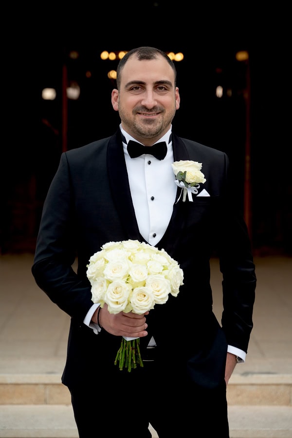 Beautiful Winter Wedding Agia Napa White Roses