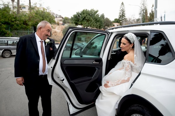 Beautiful Winter Wedding Agia Napa White Roses