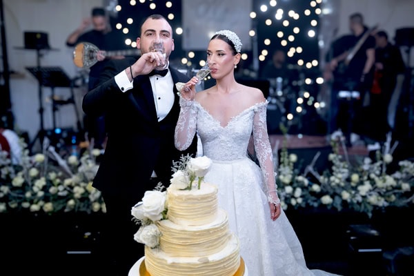 Beautiful Winter Wedding Agia Napa White Roses